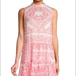 Calvin Klein Mock Neck Tie Maxi Dress Size:6